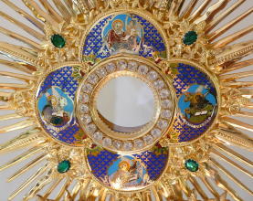 Ornate French Antique Gothic Silver Monstrance